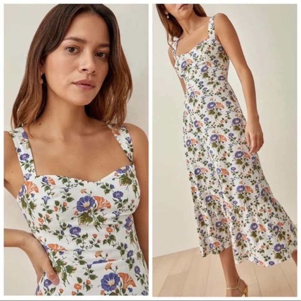 Reformation Cienna Dress in Calico size 6